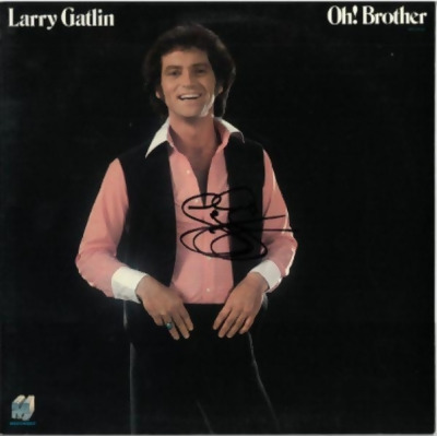 Athlon Sports CTBL-027067 Larry Gatlin Signed 1978 Oh Brother LP & Vinyl Record- JSA No. GG08511 Music Albums 