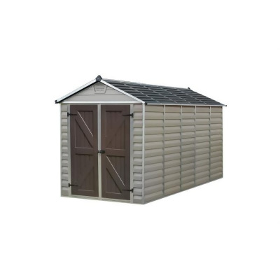 Palram - Canopia HG9612T SkyLight Storage Shed - 6 x 12 ft. - Tan 