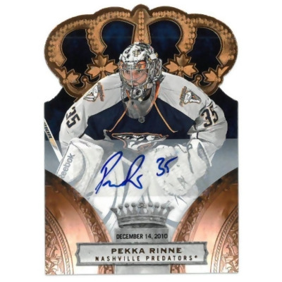 Athlon Sports CTBL-029688 Pekka Rinne Signed 2010-11 Panini NHL Trading Card No. 35- No. 55- 029 & 100 Nashville Predators Autograph Football Cards 