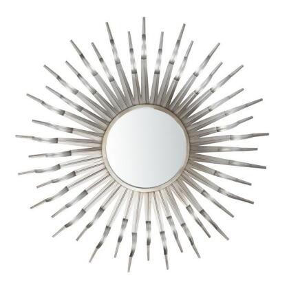 Safavieh MRR1034A Naya Sunburst Mirror, Gunmetal 