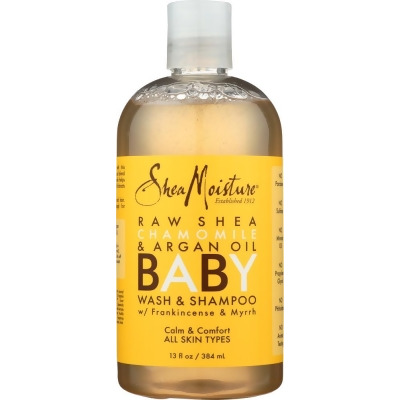 Shea Moisture KHFM00603712 12 oz Baby Head-To-Toe Wash & Shampoo Raw Shea Chamomile & Argan Oil 