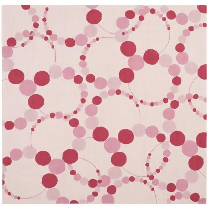 Safavieh SFK213A-6SQ 6 x 6 ft. Safavieh Kids Hand Tufted Square Area Rug, Ivory & Red 
