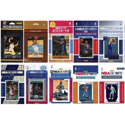 C & I Collectables HORNETS1020TS NBA Charlotte Hornets 10 Different Licensed Trading Card Team Sets 