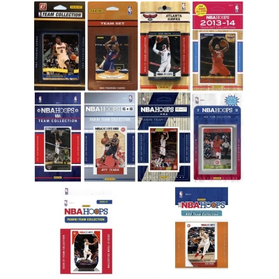 C & I Collectables HAWKS1020TS NBA Atlanta Hawks 10 Different Licensed Trading Card Team Sets 