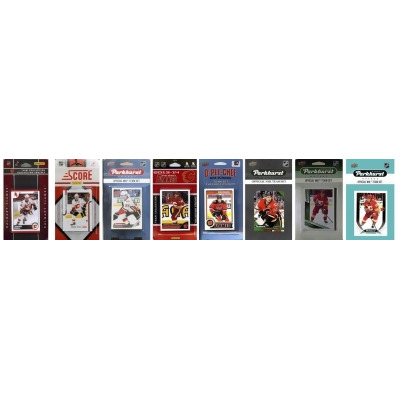 C & I Collectables FLAMES820TS NHL Calgary Flames 8 Different Licensed Trading Card Team Sets 