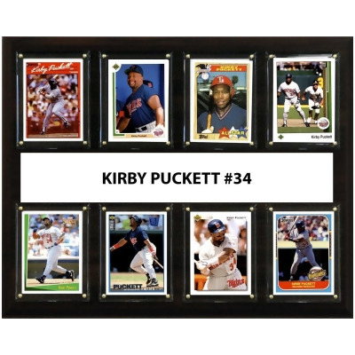 C & I Collectables 1215PUCKETT8C 12 x 15 in. MLB Kirby Puckett Minnesota Twins 8 Card Plaque 