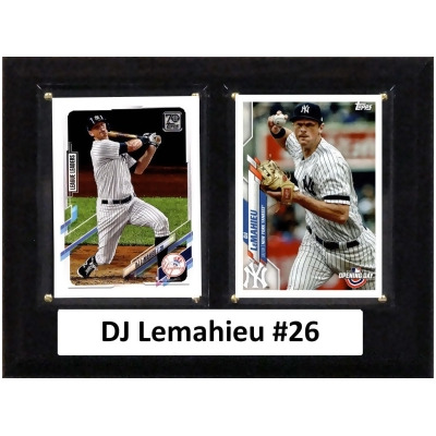 C & I Collectables 68LAMAHIEU2C 6 x 8 in. MLB DJ Lemahieu New York Yankees Two Card Plaque 