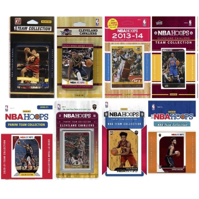 C & I Collectables CAVS820TS NBA Cleveland Cavaliers 8 Different Licensed Trading Card Team Sets 
