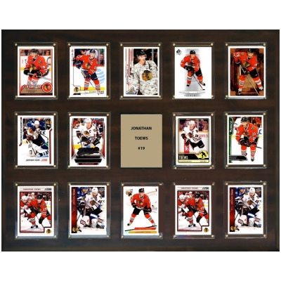 C & I Collectables 162014TOEWS 16 x 20 in. NHL Jonathan Toews Chicago Blackhawks 14-Card Plaque 