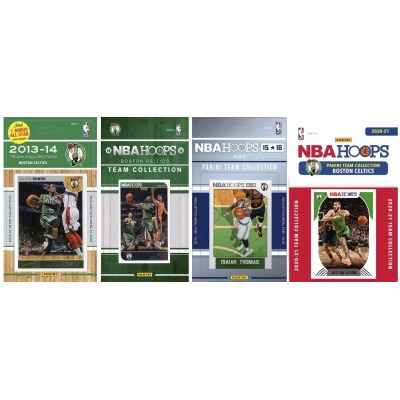 C & I Collectables CELTICS420TS NBA Boston Celtics 4 Different Licensed Trading Card Team Sets 