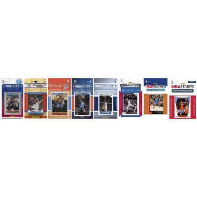 C & I Collectables THUNDER820TS NBA Oklahoma City Thunder 8 Different Licensed Trading Card Team Sets 