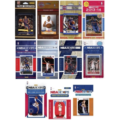 C & I Collectables PISTONS1120TS NBA Detroit Pistons 11 Different Licensed Trading Card Team Sets 
