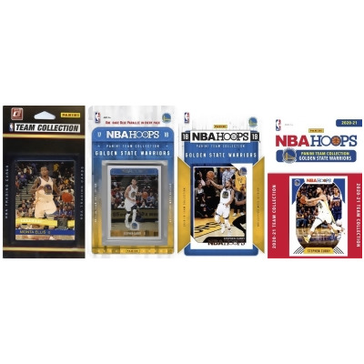 C & I Collectables WARRIORS420TS NBA Golden State Warriors 4 Different Licensed Trading Card Team Sets 