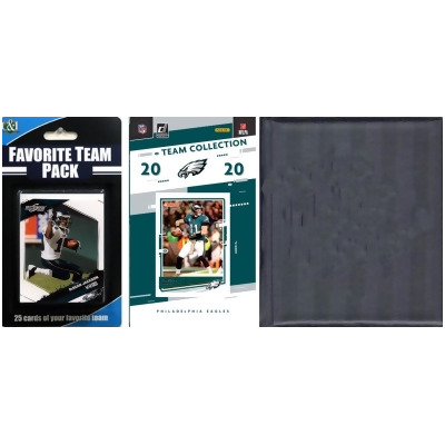 C & I Collectables 2020EAGLESTSC NFL Philadelphia Eagles Licensed 2020 Score Team Set & Favorite Player Trading Card Pack Plus Storage Album 