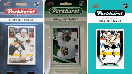 C & I Collectables GKNIGHTS320TS NHL Las Vegas Golden Knights 3 Different Licensed Trading Card Team Sets 