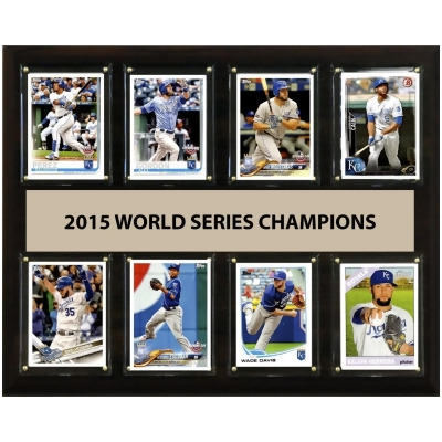 C & I Collectables 1215WS158C 12 x 15 in. MLB Kansas City Royals 2015 World Series - 8-Card Plaque 