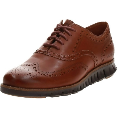 Cole Haan C29411-9 Zerogrand Wing OX Oxford Shoe for Mens, British Tan Leather & Java - Size 9 