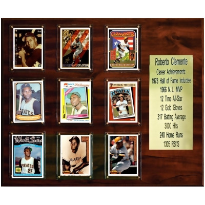 C & I Collectables 1518CLEMENTEST 15 x 18 in. MLB Roberto Clemente Pittsburgh Pirates Career Stat Plaque 