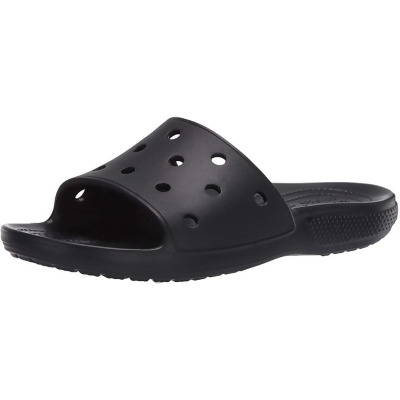Crocs 206121-001-M9W11 Classic Slide Sandals for Unisex, Black - Size Men 9 & Women 11 