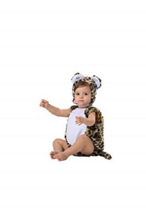 Dress Up America 1078-6-12 Baby Leopard Costume with Bubble & Hat, Multi Color - 6 to 12 Months 