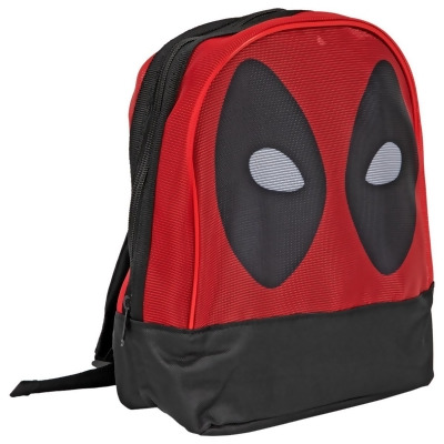 Deadpool 829810 Deadpool Character Face Mini Backpack, Black & Red 
