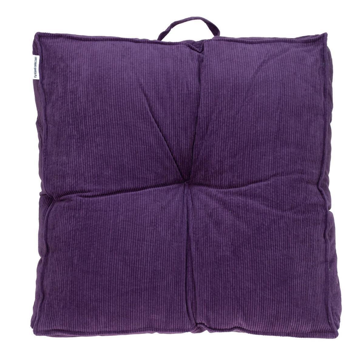 Parkland Collection FLRL21182P Alena Transitional Purple Square Floor Pillow