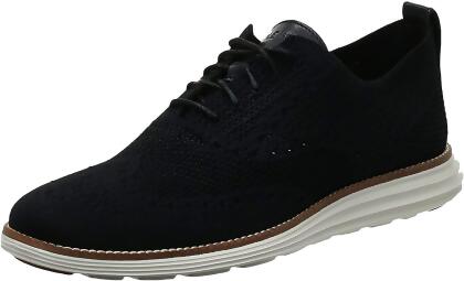 Cole Haan C27959-11 Original Grand Knit Wing TIP II Sneaker for Mens, Black & Ivory - Size 11 