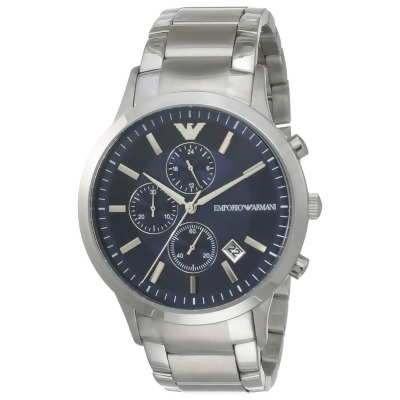 Armani AR11164 Emporio Stainless Steel Mens Watch Blue 