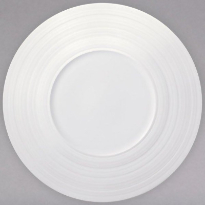 Oneida L5650000162C Porcelain Wide Rim Coupe Plate Warm White 