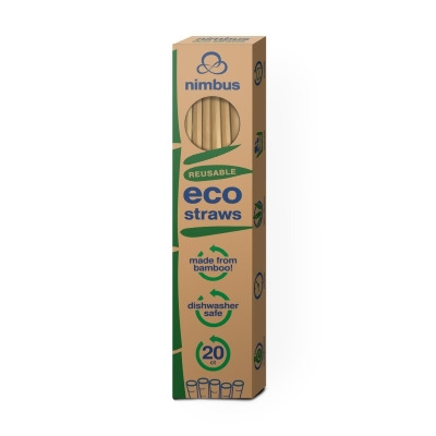 Nimbus NE-STRAW-BAMREUSE-20 Reusable Bamboo Straw - 1000 Count 