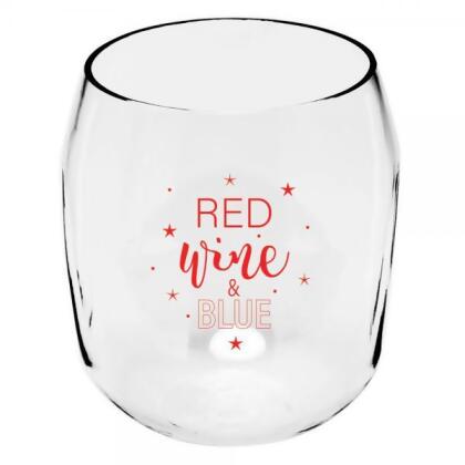 Zees Creation ED1001-4TH2 Red Wine & Blue Ever Drinkware Wine Tumbler 