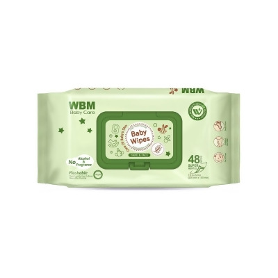 WBM Baby Care 8618B Baby Wet Wipes - 48 Piece 
