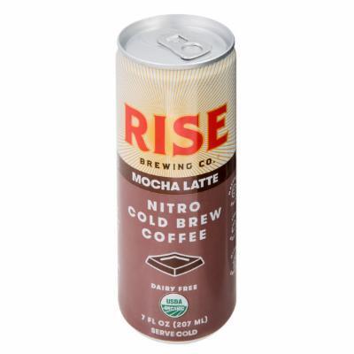 Rise Brewing 238010 Organic Mocha Latte Nitro Cold Brew Coffee 