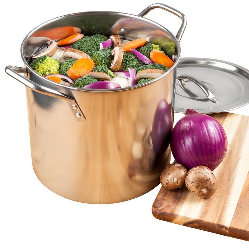 McSunley Stainless Steel Stockpot 12 qt