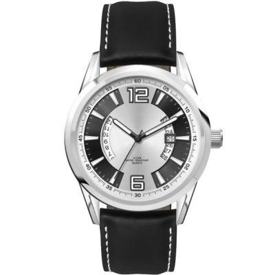 Matsuda Select MS-585SMR1-00SL Select Series Sports Watch, Black & Silver 
