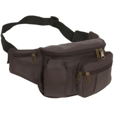 Amerileather 7350-4 Leather Cell Phone & Fanny Pack, Dark Brown 