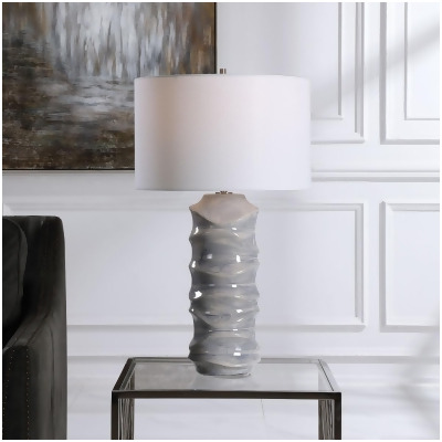 212 Main 28467 23 x 9.5 x 9.5 in. Waves Table Lamp Blue & White 