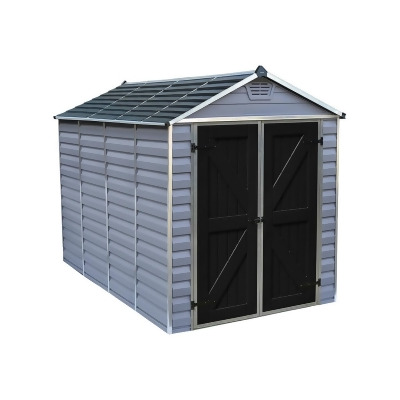Palram - Canopia HG9610GY SkyLight Storage Shed - 6 x 10 ft. - Gray 