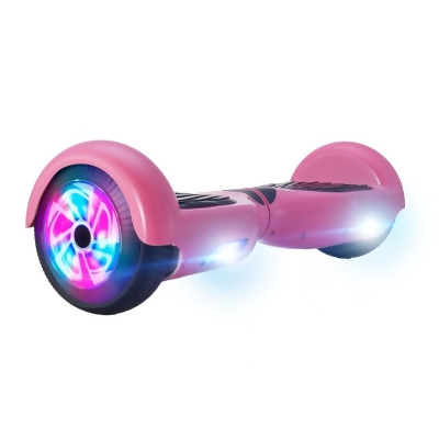 Glarewheel GWHB-M2PI Self Balancing Electric Scooter Hoverboard with Chrome Bluetooth Speakers, Pink 