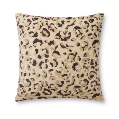 Loloi Rugs DSETPLL0055IVBLPIL3 22 x 22 in. Justina Blakeney Pillow Cover with Down, Ivory & Black 
