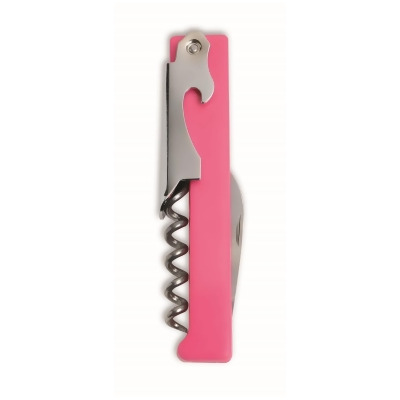 Wrap-Art 26686 Plastic & Stainless Steel Corkscrew Pink 