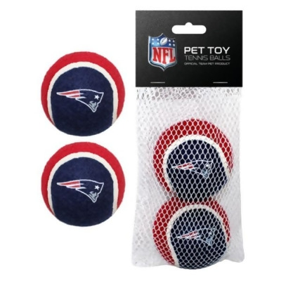 Pets First NEP-3189 2 Piece New England Patriots Pet Tennis Balls 