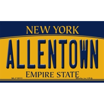 Smart Blonde M-13852 3.5 x 2 in. Allentown NY Yellow Novelty Metal Magnet 