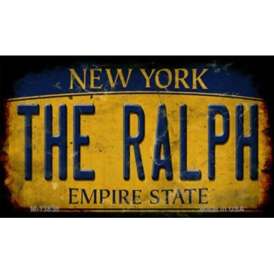Smart Blonde M-13836 3.5 x 2 in. The Ralph New York Rusty Novelty Metal Magnet 