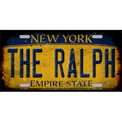 Smart Blonde LP-13836 6 x 12 in. The Ralph New York Rusty Novelty Metal License Plate Tag 