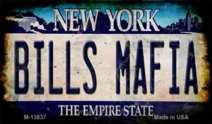 Smart Blonde M-13837 3.5 x 2 in. Bills Mafia Novelty Metal Magnet 