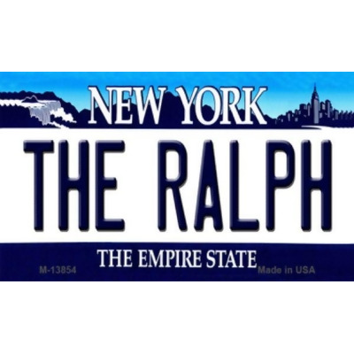 Smart Blonde M-13854 3.5 x 2 in. The Ralph NY Blue Novelty Metal Magnet 