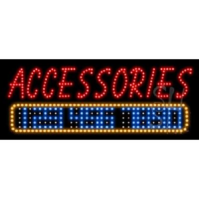 Everything Neon L100-7291 Accessories Auto Animated LED Sign 13" Tall x 32" Wide x 1" Deep 