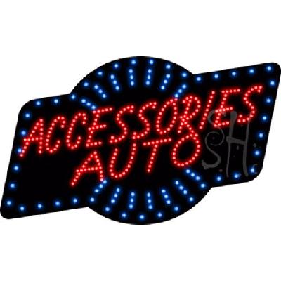 Everything Neon L100-7290 Accessories Auto Animated LED Sign 18" Tall x 30" Wide x 1" Deep 