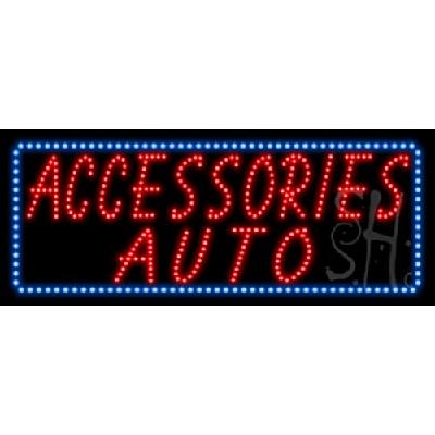 Everything Neon L100-7286 Accessories Auto Animated LED Sign 13" Tall x 32" Wide x 1" Deep 